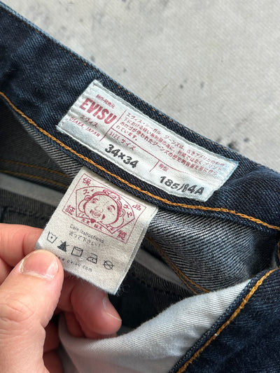 Evisu Gull Wing Kamon Appliqué Denim Jeans (W34 x L34)