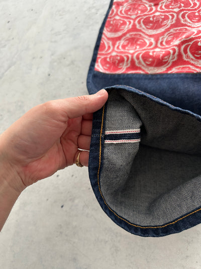 00's Evisu Patchwork selvedge Denim Shorts (W34)