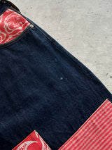 00's Evisu Patchwork selvedge Denim Shorts (W34)