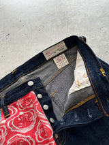 00's Evisu Patchwork selvedge Denim Shorts (W34)