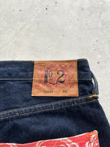 00's Evisu Patchwork selvedge Denim Shorts (W34)