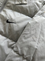 90's Nike Swoosh Zip Up Puffer Jacket (Women's M)