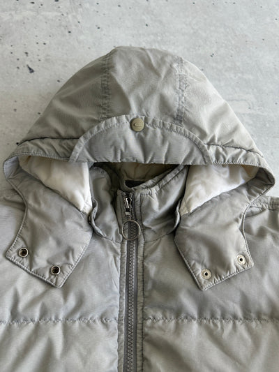 90's Nike Swoosh Zip Up Puffer Jacket (Women's M)