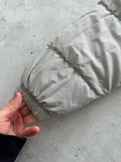90's Nike Swoosh Zip Up Puffer Jacket (Women's M)