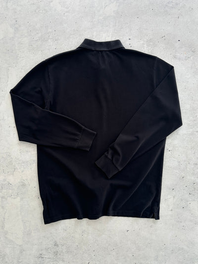 SS/17 Stone Island Patch Logo Long Sleeve Polo Shirt (XXL)
