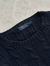 Ralph Lauren Cable Knit Crewneck Jumper (L)