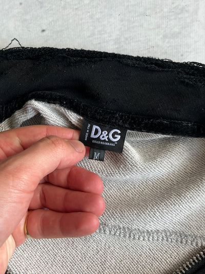 Dolce & Gabbana Distressed Zip Up Sweatshirt (S)