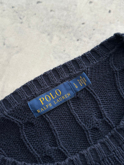 Ralph Lauren Cable Knit Crewneck Jumper (L)