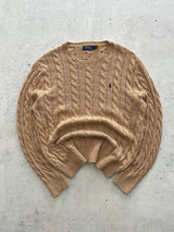 Ralph Lauren Cable Knit Crewneck Jumper (L)