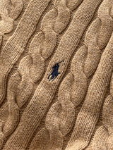Ralph Lauren Cable Knit Crewneck Jumper (L)