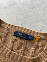 Ralph Lauren Cable Knit Crewneck Jumper (L)