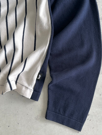 Stussy striped knit Button Up Jumper / Cardigan (S/M)