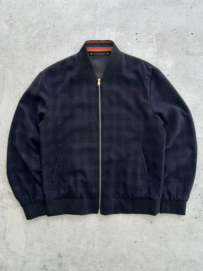 Paul Smith mainline wool 'made in Italy' check Bomber Jacket (M)