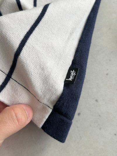 Stussy striped knit Button Up Jumper / Cardigan (S/M)