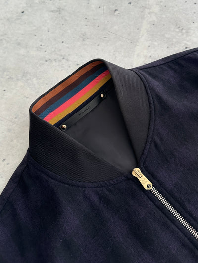 Paul Smith mainline wool 'made in Italy' check Bomber Jacket (M)