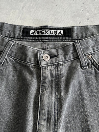 90's Avirex USA embroidered baggy Denim Jeans (W38 x L32)