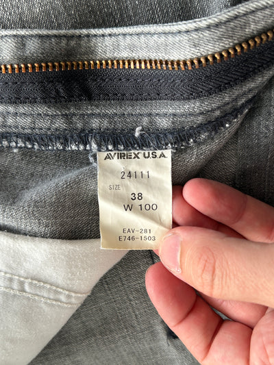 90's Avirex USA embroidered baggy Denim Jeans (W38 x L32)