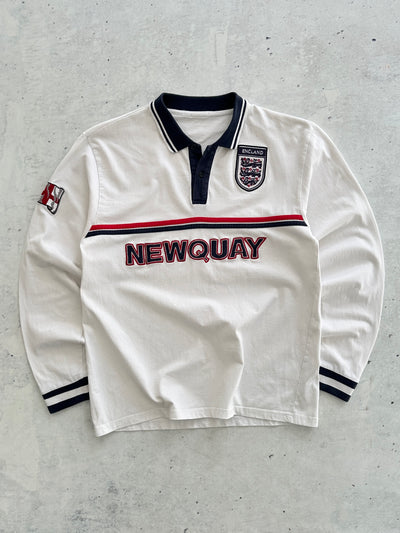 Vintage England Newquay Heavyweight Rugby Shirt (M)