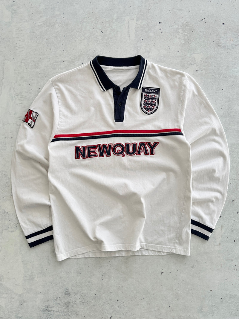 Vintage England Newquay Heavyweight Rugby Shirt (M)