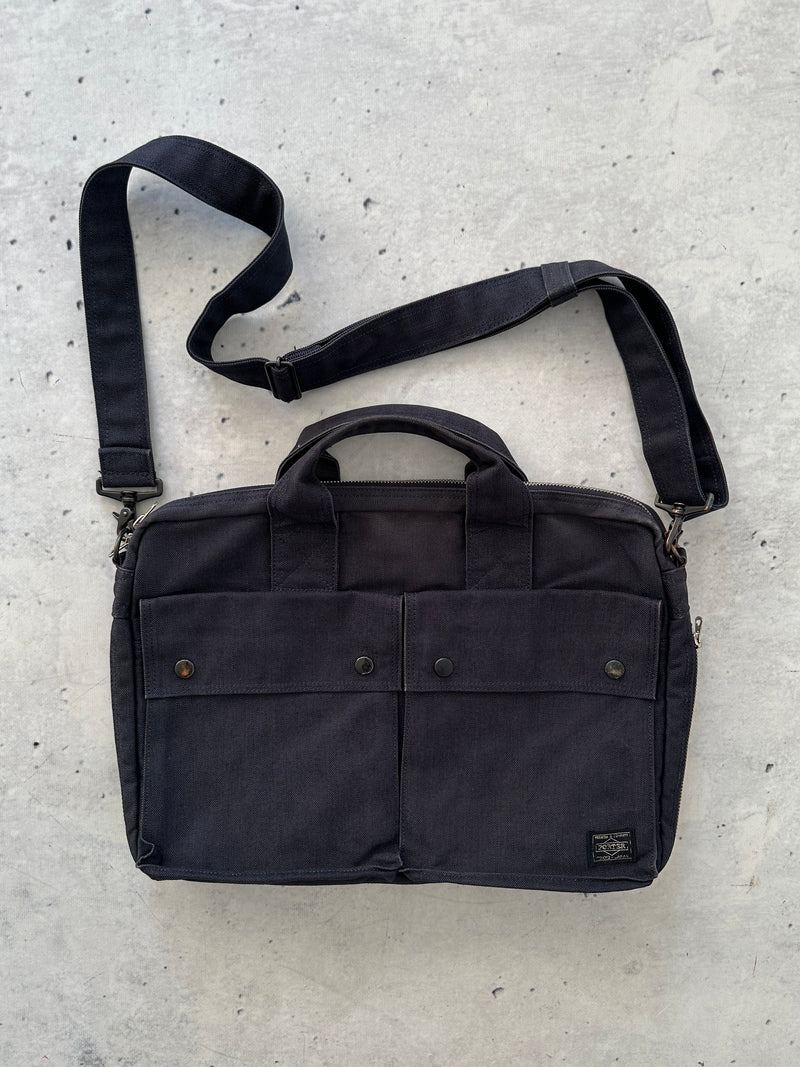 Porter Yoshida & Co. Denim Crossbody / Laptop Bag (One Size)