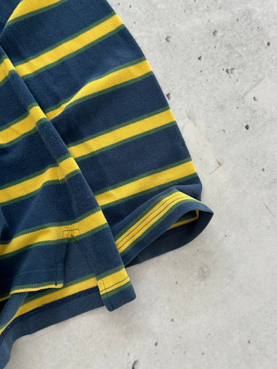 Vintage Dolce & Gabbana Stripe Long Sleeve Polo Shirt (M)