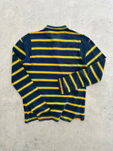 Vintage Dolce & Gabbana Stripe Long Sleeve Polo Shirt (M)