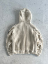 Schott NYC Borg Lined Wool Cable Knit Hooded Jacket (XXL)