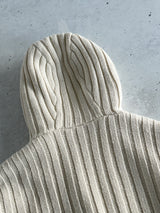 Schott NYC Borg Lined Wool Cable Knit Hooded Jacket (XXL)