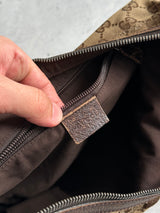 Vintage Gucci GG Canvas Sherry Crossbody Bag (One Size)