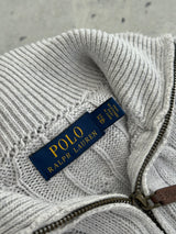 Ralph Lauren 1/4 Zip Cable Knit Jumper (XS)