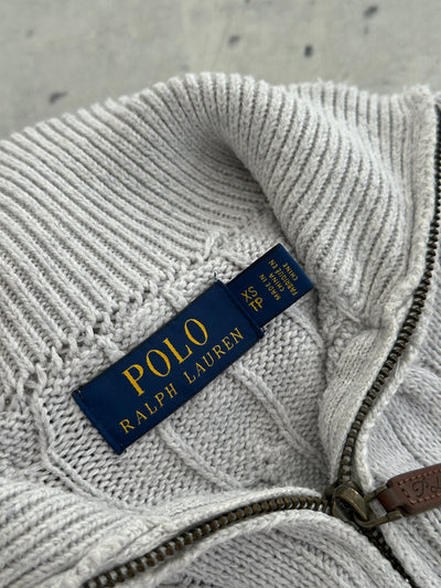Ralph Lauren 1/4 Zip Cable Knit Jumper (XS)