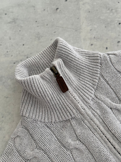 Ralph Lauren 1/4 Zip Cable Knit Jumper (XS)
