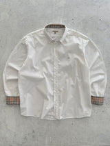 00's Burberry Nova Check Long Sleeve Shirt (XL)