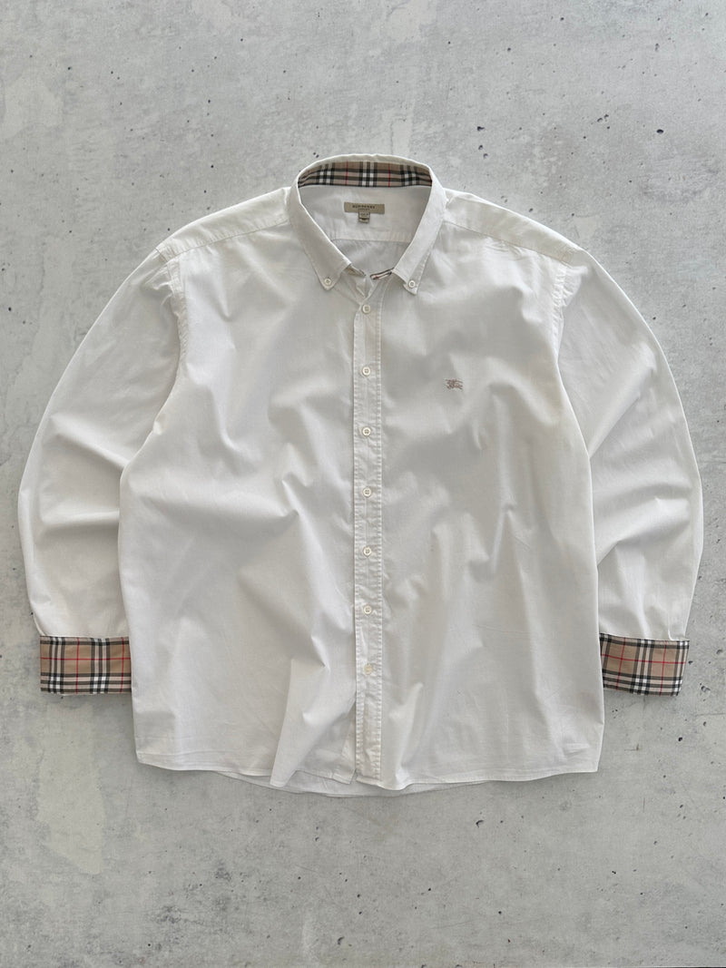 00's Burberry Nova Check Long Sleeve Shirt (XL)