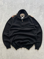 00's Burberry Brit Nova Check 1/4 Zip Jumper (S)