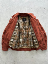 Burberry Nova Check Brushed Cotton Zip Up Bomber Jacket (Women's M)