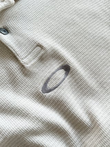 00's Oakley software centre logo Waffle Polo Shirt (L)