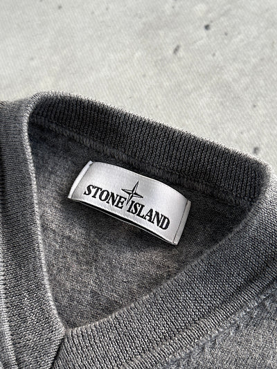 AW/18 Stone Island V Neck Wool Knit Jumper (S)