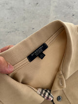 00's Burberry Nova Check Polo Shirt (L)