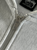 Stussy Spell Out Heavyweight Zip Up Hoodie (L)