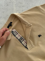 00's Burberry Nova Check Polo Shirt (L)