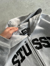Stussy Spell Out Heavyweight Zip Up Hoodie (L)