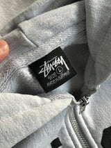 Stussy Spell Out Heavyweight Zip Up Hoodie (L)