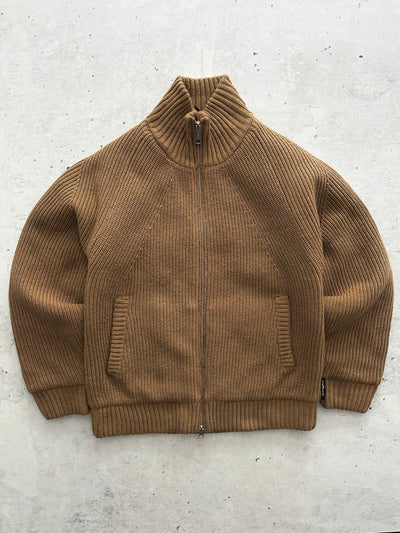 Carhartt WIP Banley Chunky Knit Zip Up Jumper / Jacket (S/M)