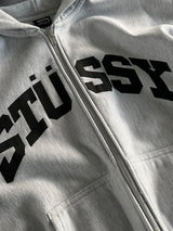 Stussy Spell Out Heavyweight Zip Up Hoodie (L)
