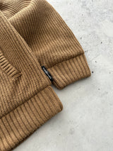 Carhartt WIP Banley Chunky Knit Zip Up Jumper / Jacket (S/M)