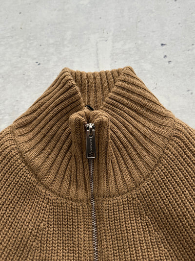 Carhartt WIP Banley Chunky Knit Zip Up Jumper / Jacket (S/M)