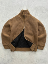 Carhartt WIP Banley Chunky Knit Zip Up Jumper / Jacket (S/M)