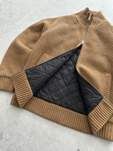 Carhartt WIP Banley Chunky Knit Zip Up Jumper / Jacket (S/M)