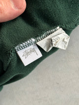 Stussy Full Zip Long Sleeve Polo Shirt (M)